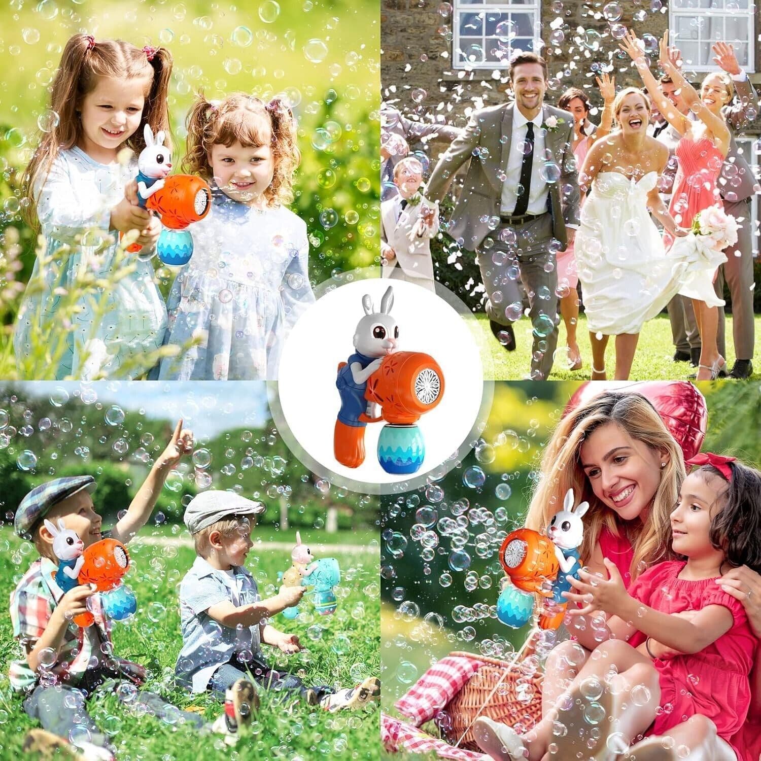 Pistola per Bolle per Bambini Bunny Macchina per Bolle per Bambini 1-3 in Soffiatori di bolle CL Store - Battipaglia, commercioVirtuoso.it