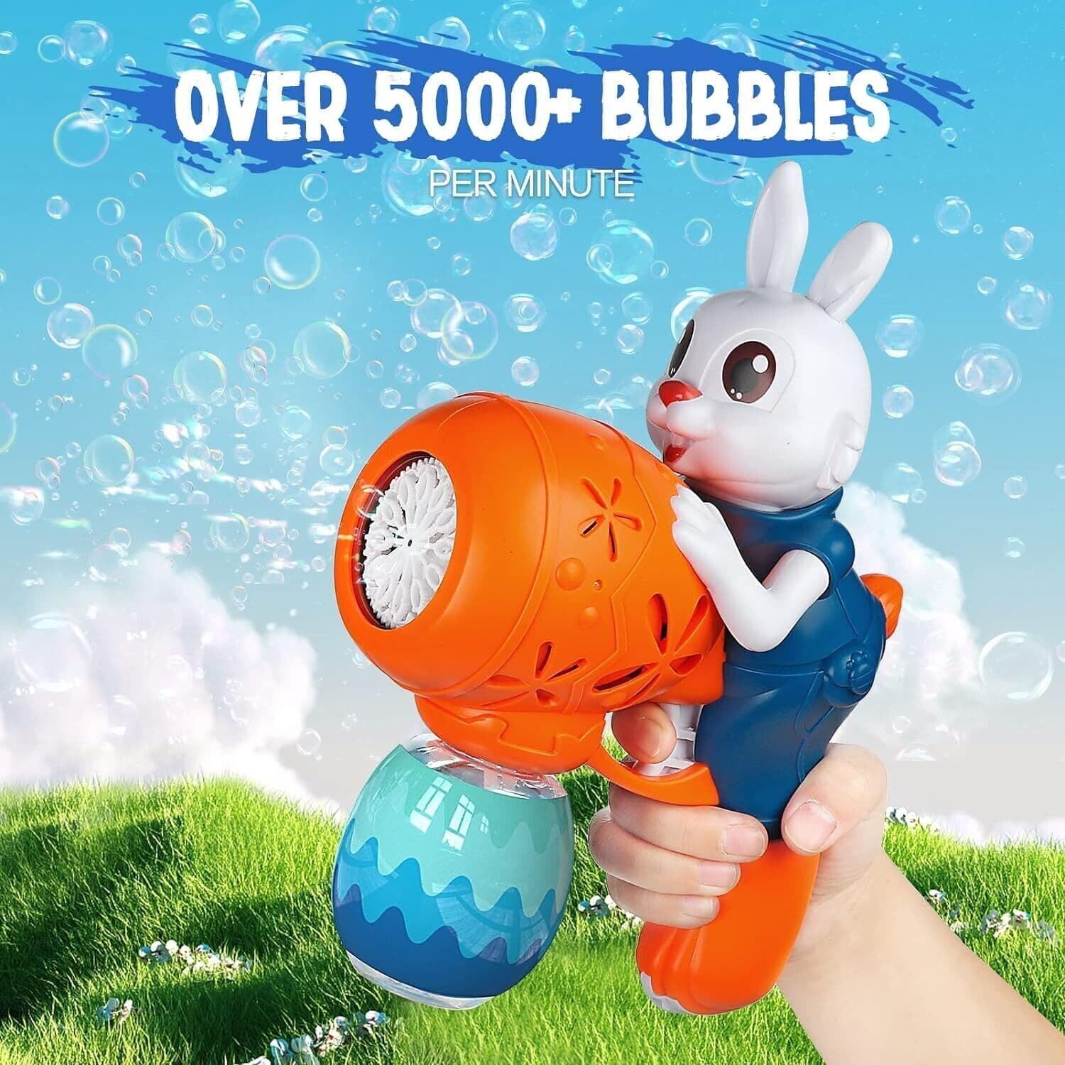 Pistola per Bolle per Bambini Bunny Macchina per Bolle per Bambini 1-3 in Soffiatori di bolle CL Store - Battipaglia, commercioVirtuoso.it
