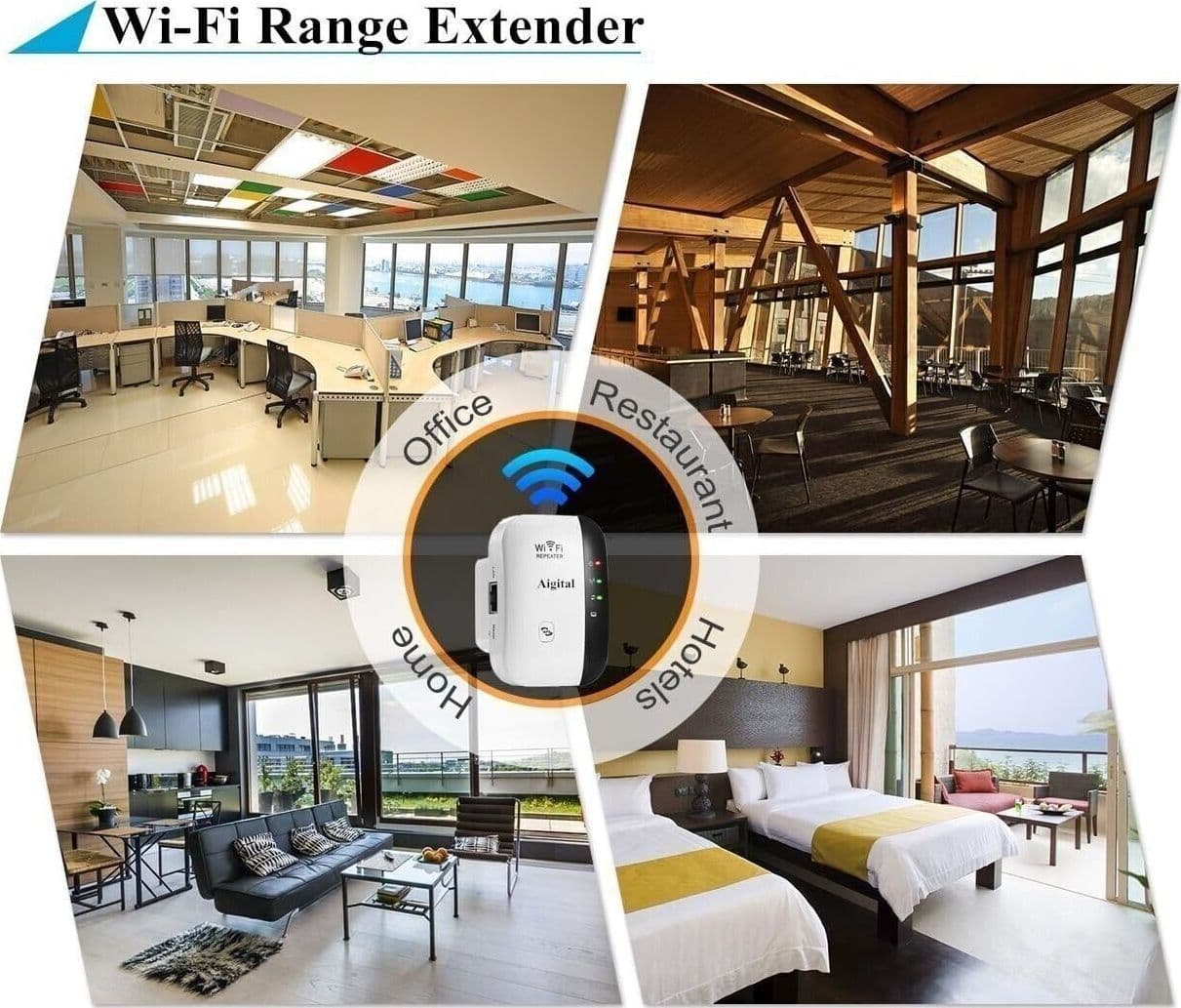 Aigital, ripetitore Wi-Fi 300 Mbit/s, ripetitore Wi-Fi Access Point Wi-Fi in  CL Store - Battipaglia, commercioVirtuoso.it