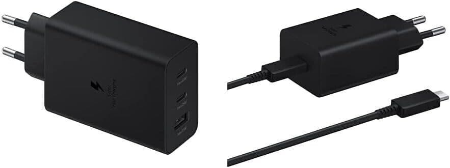 SAMSUNG EP-T6530 Caricabatterie Tre Porte Super Fast Charging Trio (65W), Nero in Caricabatterie da muro CL Store - Battipaglia, commercioVirtuoso.it