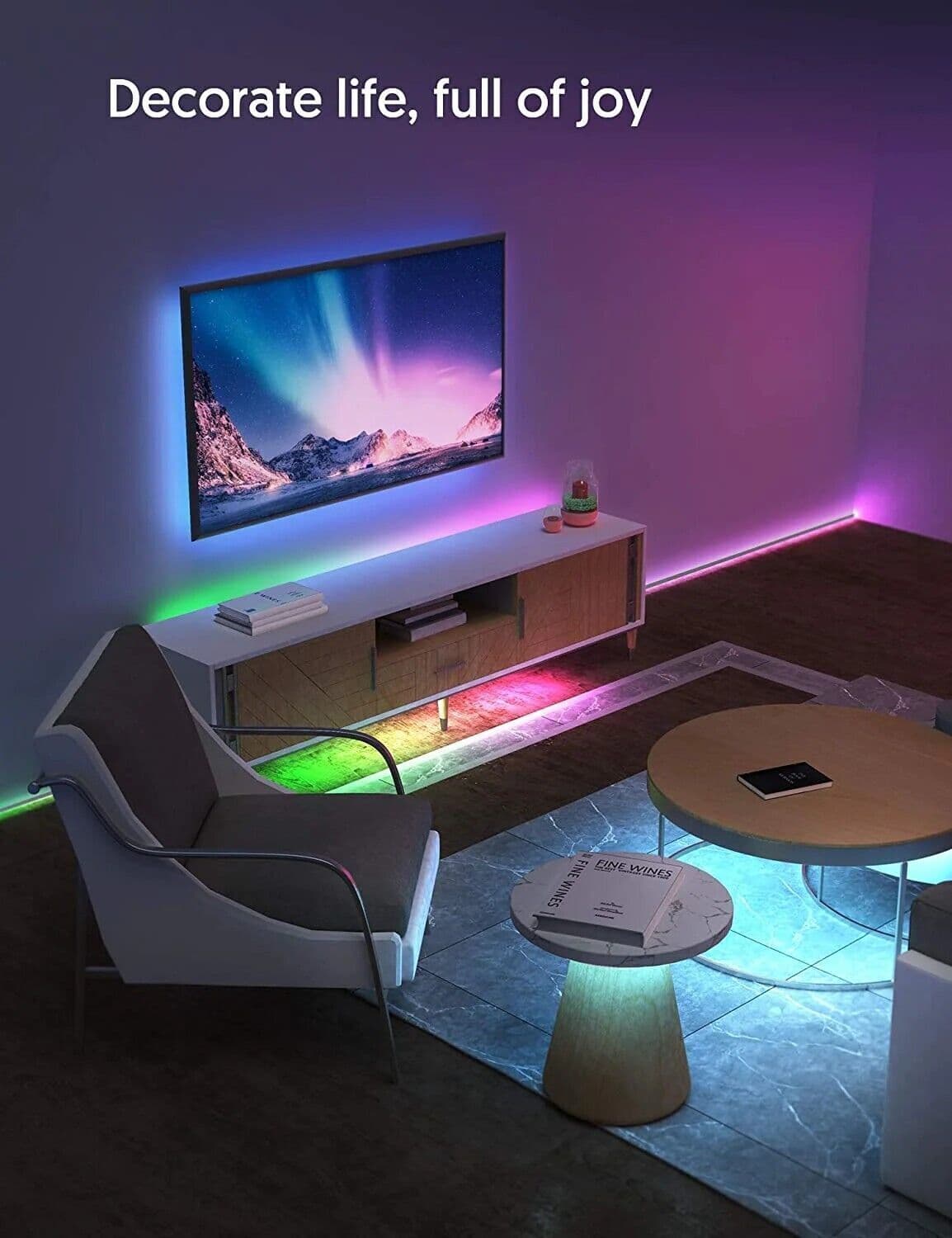 Striscia LED RGB, Strisce LED,TECKIN 5M LED TV Retroilluminazione Striscia,RGB in Nastri LED CL Store - Battipaglia, commercioVirtuoso.it