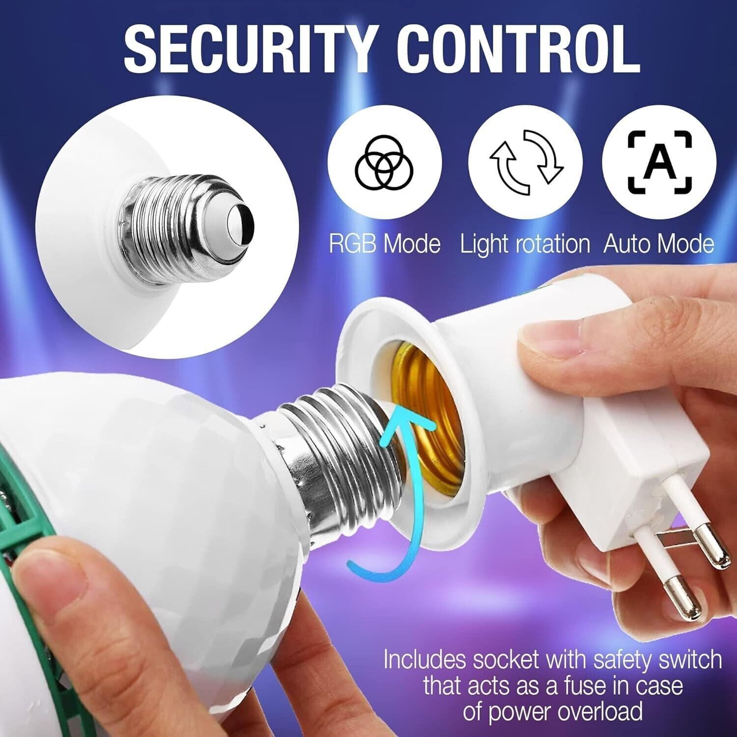 Luci Discoteca 360° Ruotabile con Connettore a Spina di Sicurezza,Palla da Disco in Strobosfere CL Store - Battipaglia, commercioVirtuoso.it