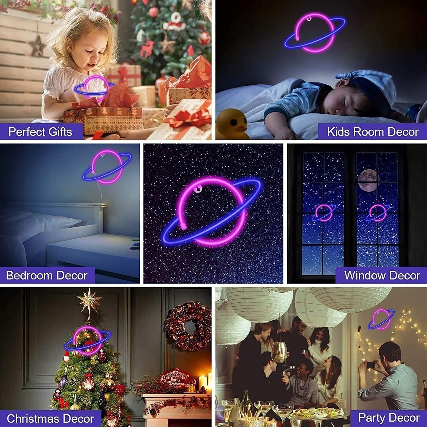 Luce al neon, a LED, per casa, cameretta dei bambini, bar, feste, Natale in Insegne luminose CL Store - Battipaglia, commercioVirtuoso.it