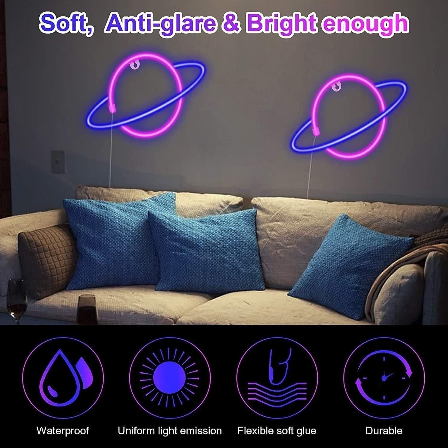Luce al neon, a LED, per casa, cameretta dei bambini, bar, feste, Natale in Insegne luminose CL Store - Battipaglia, commercioVirtuoso.it