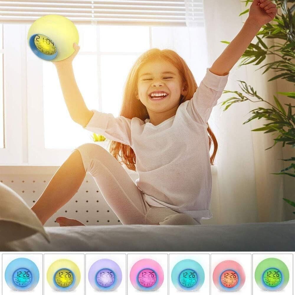 Sveglia per Bambini, Orologio da Comodino a LED con Luce Sveglia 7 Colori in Sveglie CL Store - Battipaglia, commercioVirtuoso.it