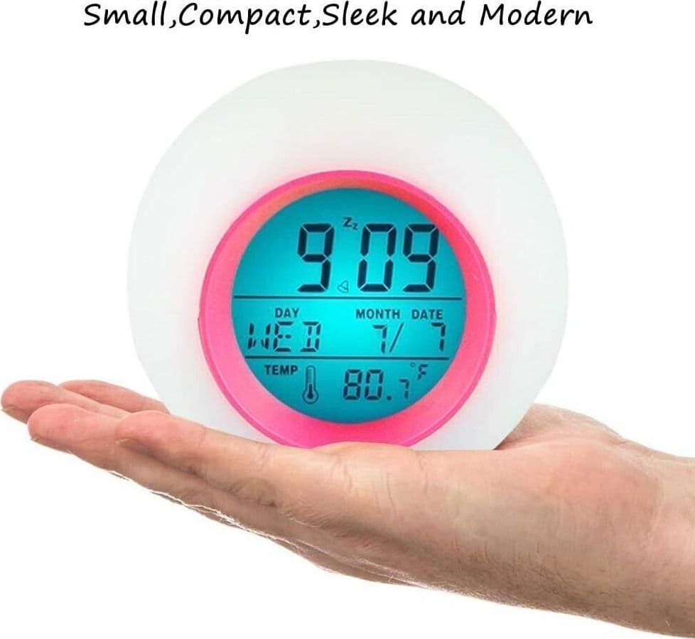 Sveglia per Bambini, Orologio da Comodino a LED con Luce Sveglia 7 Colori in Sveglie CL Store - Battipaglia, commercioVirtuoso.it