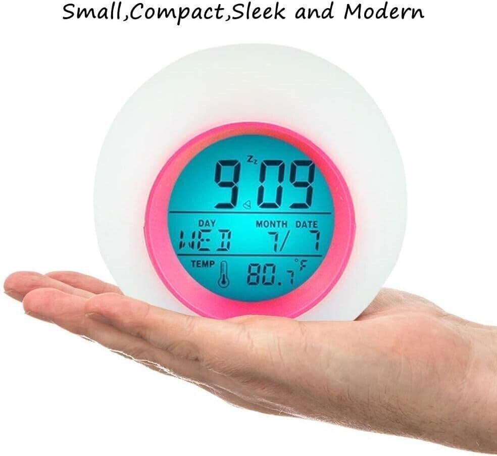 Sveglia per Bambini, Orologio da Comodino a LED con Luce Sveglia 7 Colori in Sveglie CL Store - Battipaglia, commercioVirtuoso.it