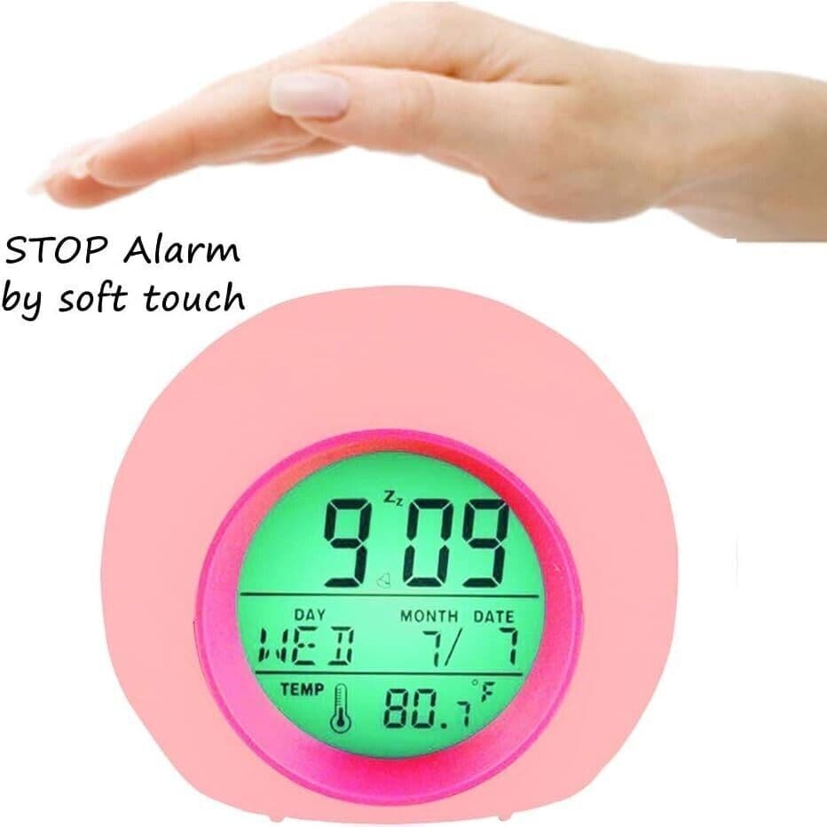 Sveglia per Bambini, Orologio da Comodino a LED con Luce Sveglia 7 Colori in Sveglie CL Store - Battipaglia, commercioVirtuoso.it