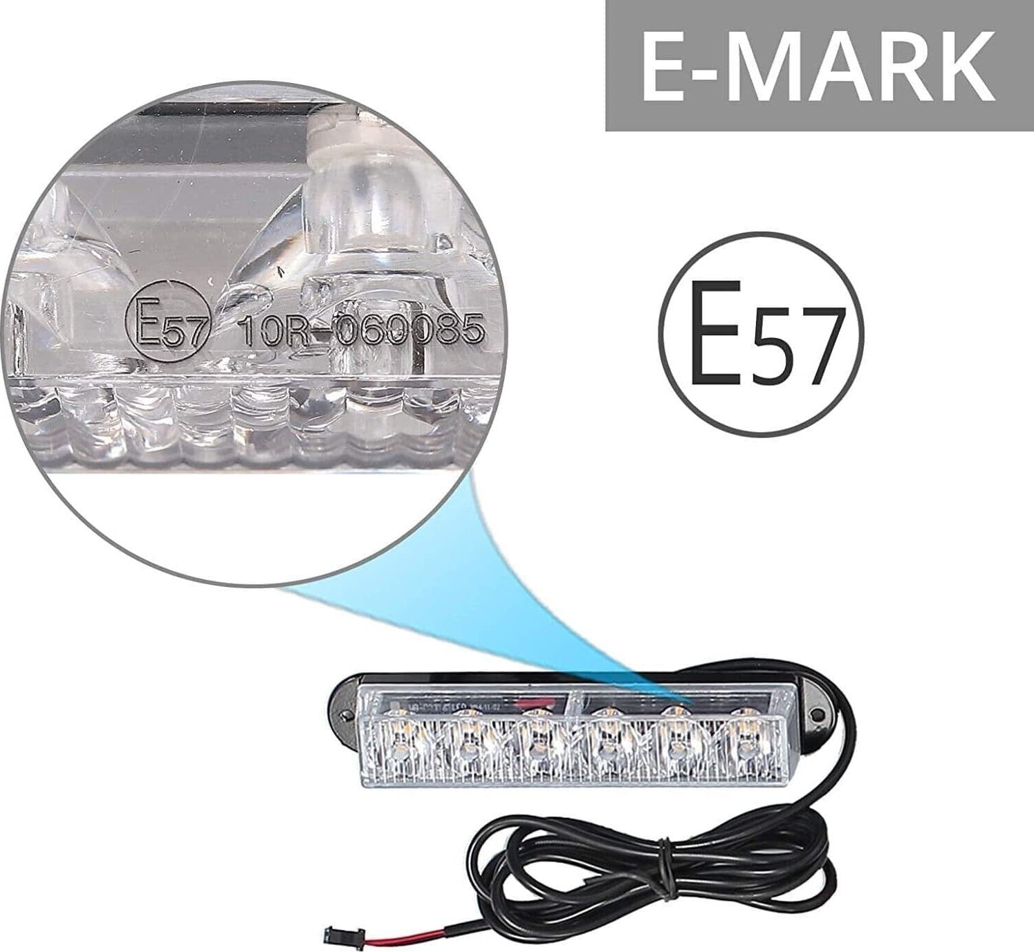 4 in 1 Lampada di Emergenza Strobo 18 Modalità con Interruttore 4X6 LED Barra in Lampadine a LED CL Store - Battipaglia, commercioVirtuoso.it