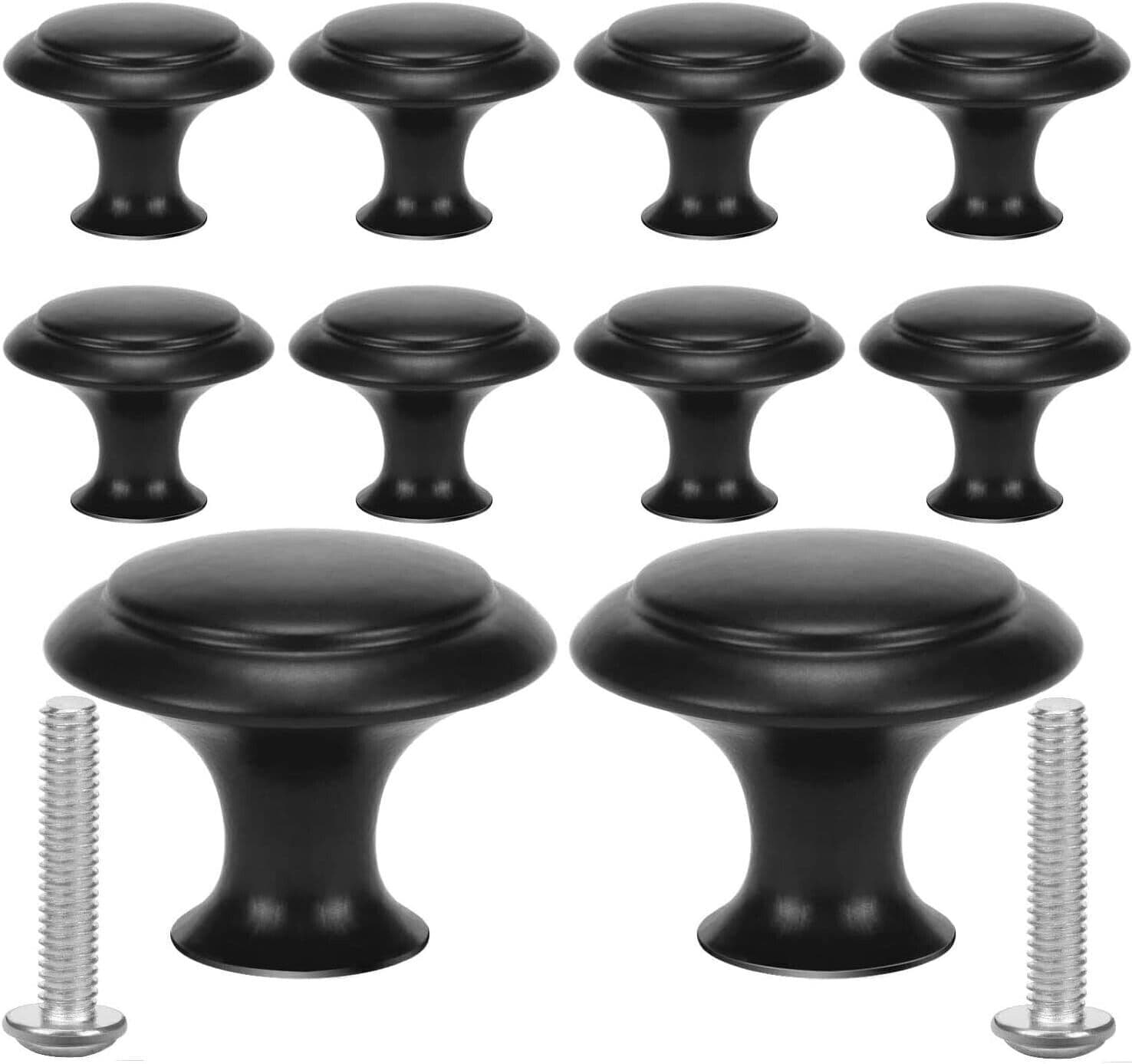 Confezione da 10 pomelli per armadietti da cucina da 1-1/4 pollici, pomelli