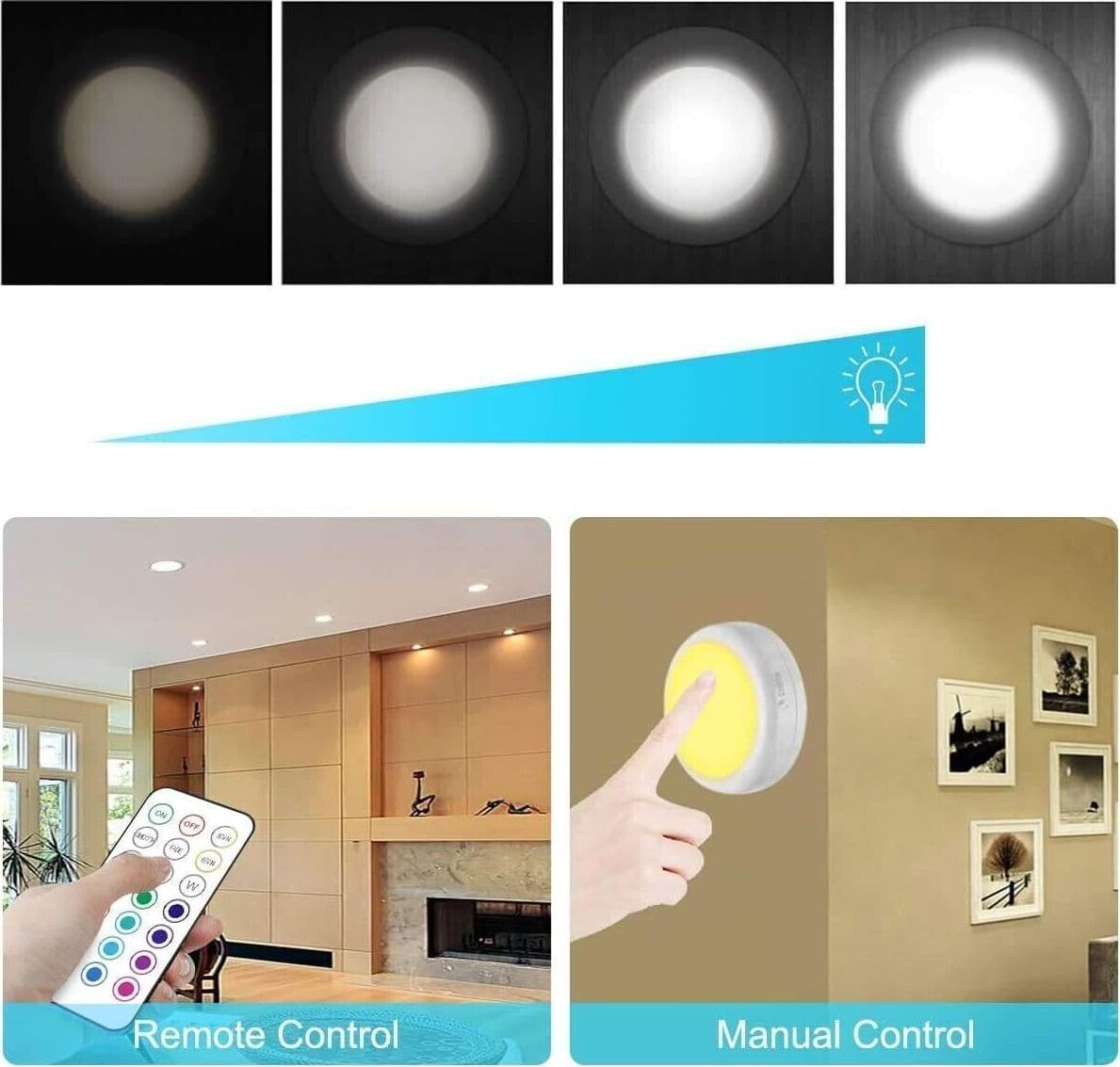 Luci Armadio Notturna Lampada RGBW 5PZ LED Multicolore, Illuminazione 13 Colori in Luci notturne CL Store - Battipaglia, commercioVirtuoso.it