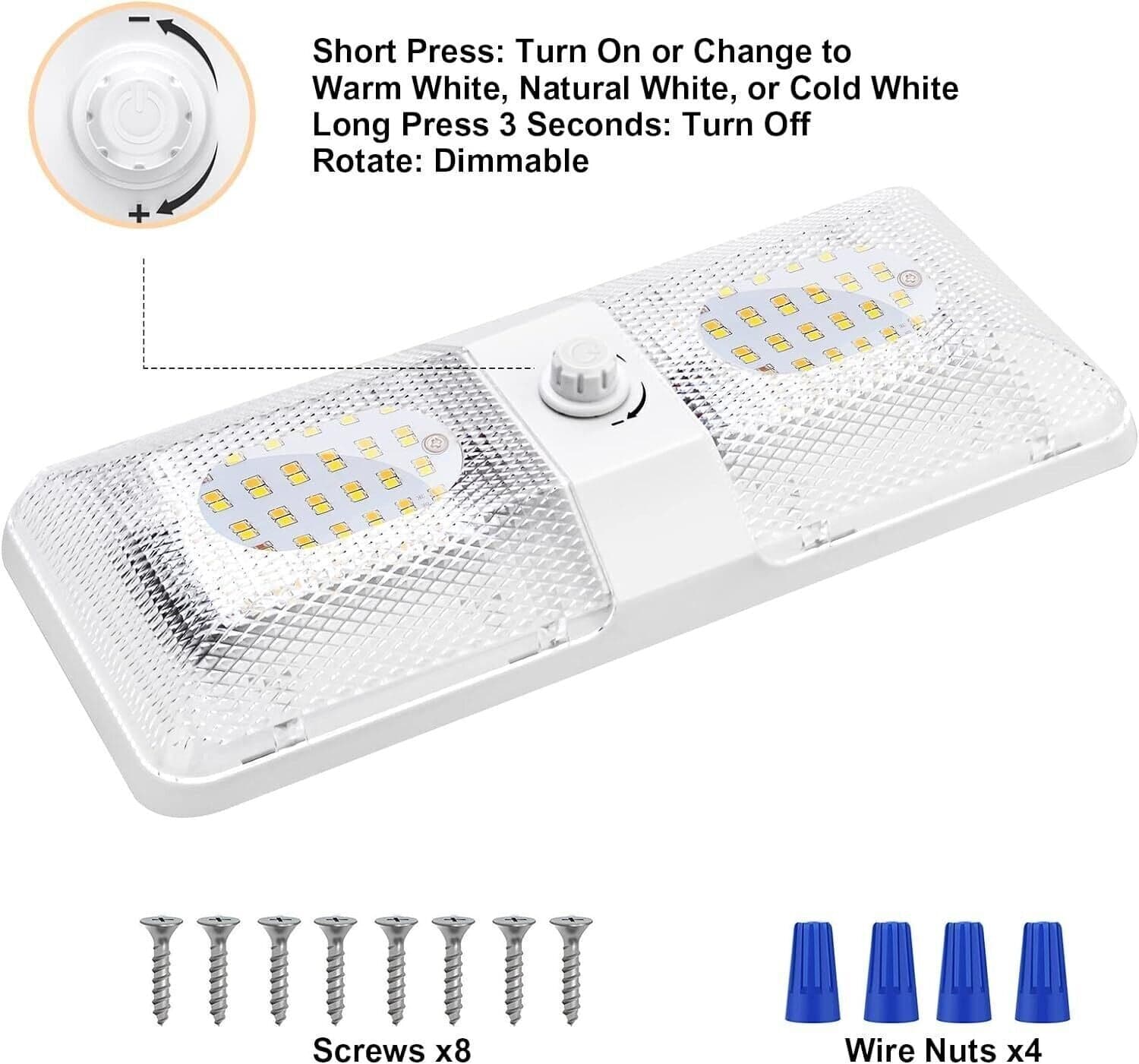 Lampada LED, 96 LED Plafoniera, 750LM Illuminazione Luci Interni,Luce Regolabile in Plafoniere CL Store - Battipaglia, commercioVirtuoso.it