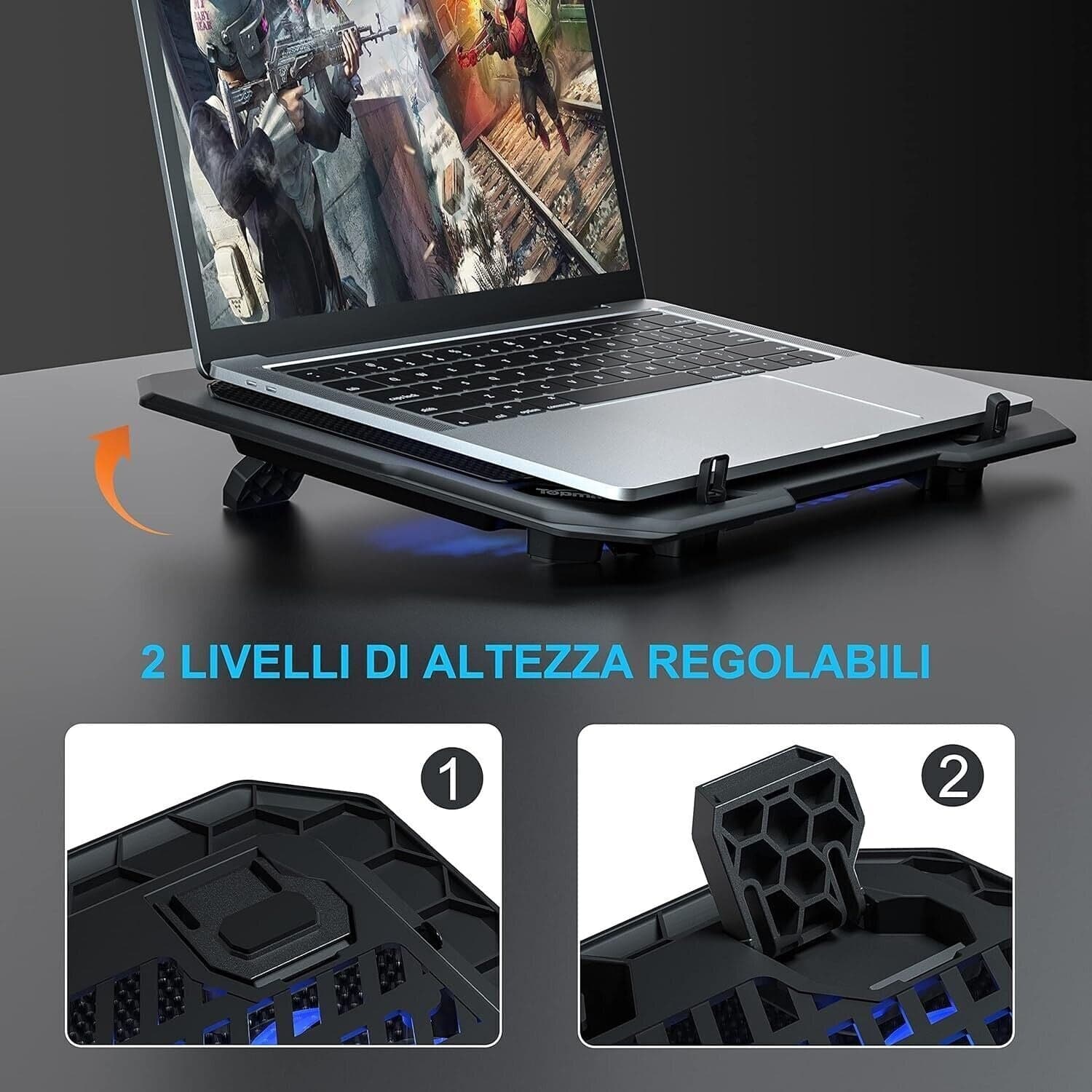 Ventole per PC Portatile, Base di Raffreddamento Ultra Magro per Laptop da 10-15 in  CL Store - Battipaglia, commercioVirtuoso.it