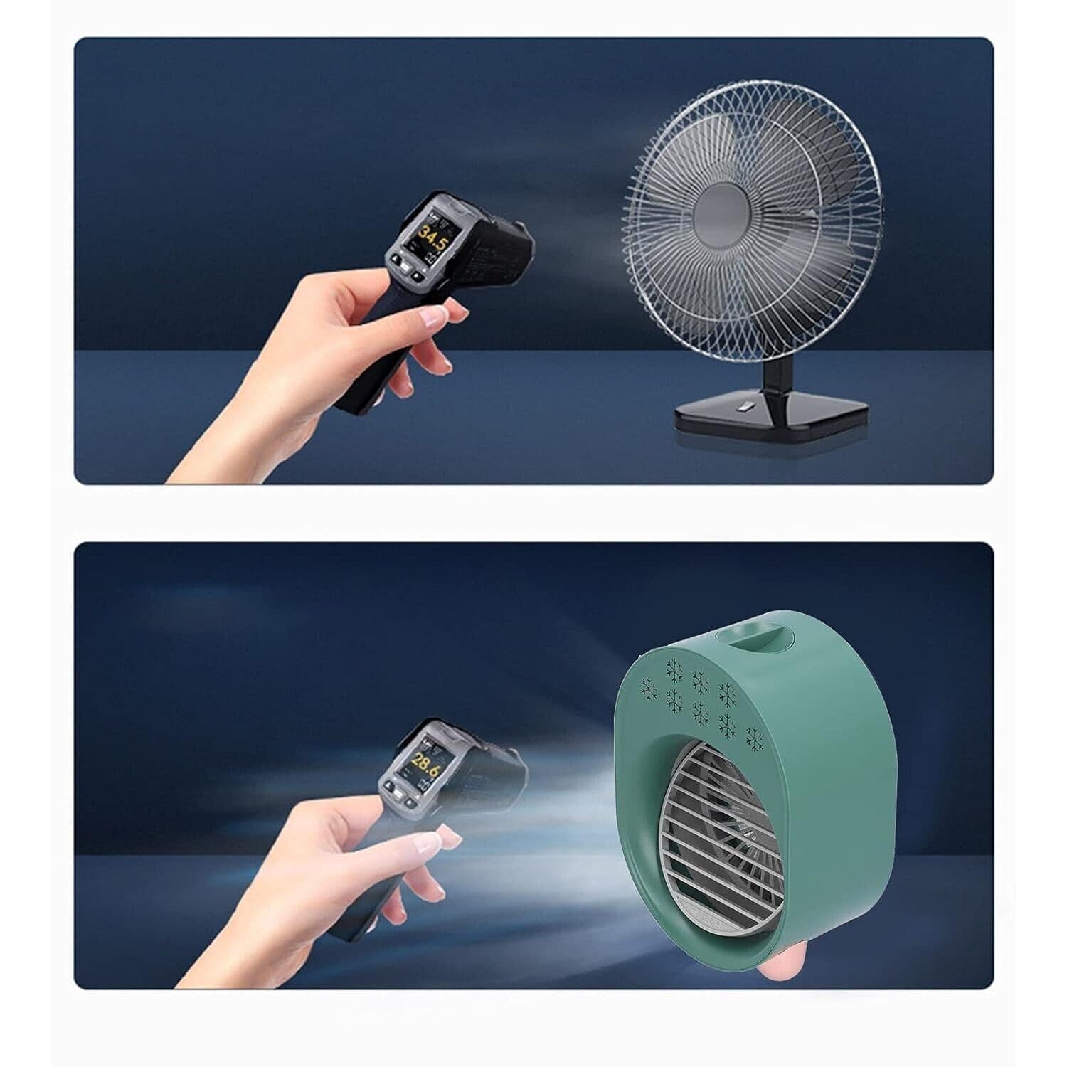 Mini dispositivo di raffreddamento dell'aria personale con luce notturna sfumata in  CL Store - Battipaglia, commercioVirtuoso.it