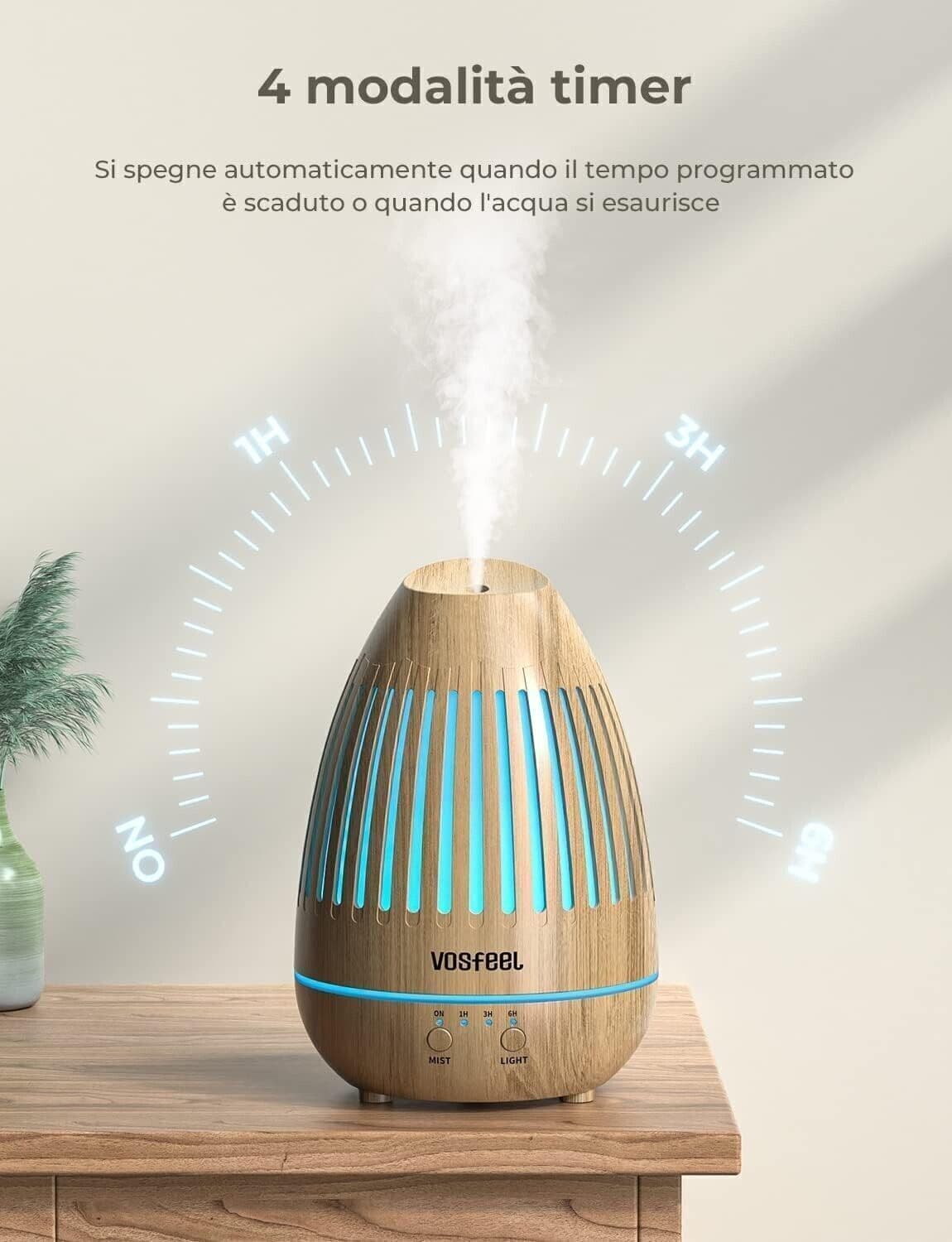 Diffusore di Oli Essenziali Aromi Aromaterapia Ambiente Modalità 150ml 7 LED in Agopressione CL Store - Battipaglia, commercioVirtuoso.it