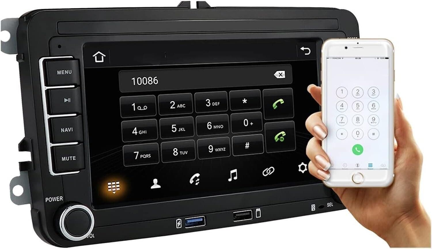 Autoradio Bluetooth Lettore per Polo per Golf 5 6 per Plus per Passat per B6 in Autoradio CL Store - Battipaglia, commercioVirtuoso.it