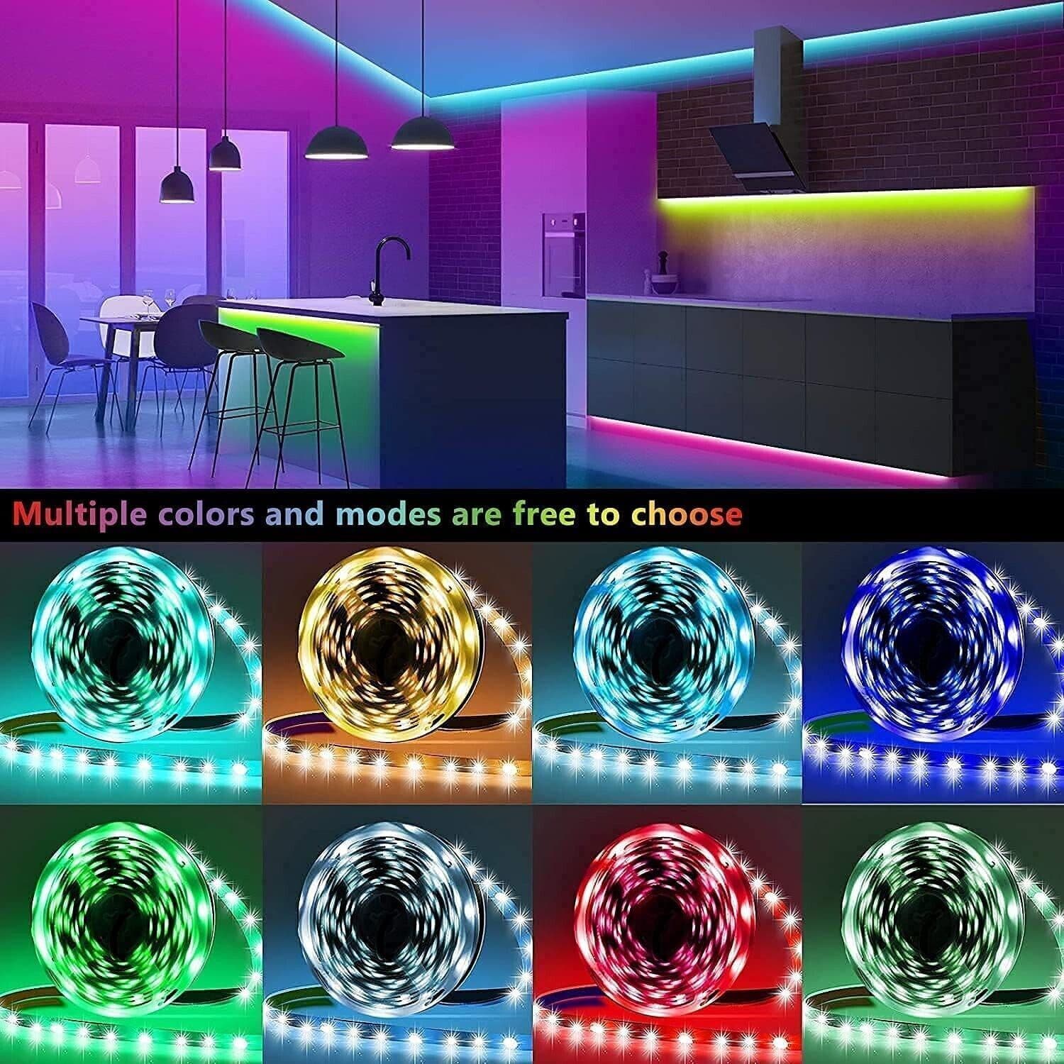 Strisce luminose luci a LED 15 metri musicali intelligenti RGB bluetooth in Nastri LED CL Store - Battipaglia, commercioVirtuoso.it