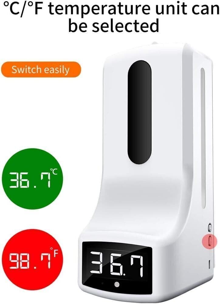 Dispenser automatico per sapone a mano con termometro a infrarossi in Dosatori per sapone liquido CL Store - Battipaglia, commercioVirtuoso.it