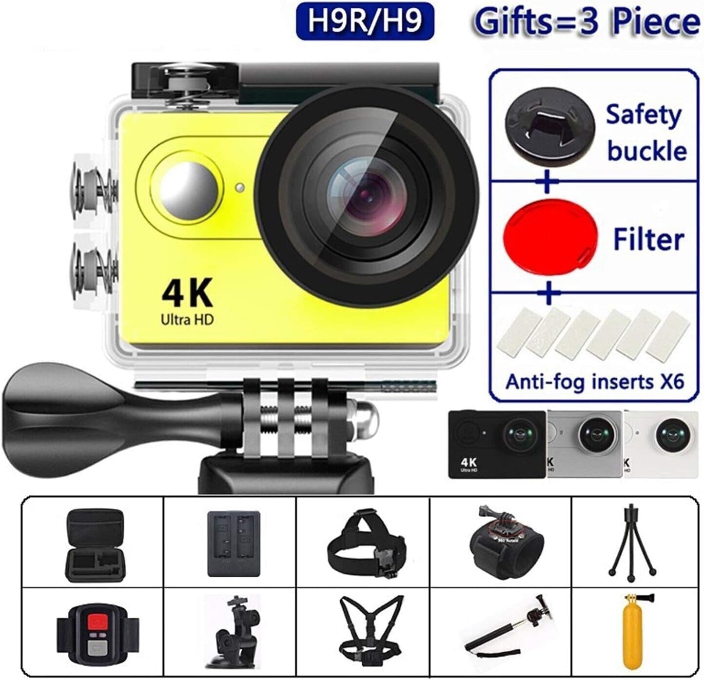 Macchina Fotografica Action Ultra HD 4K 30fps WiFi 2.0" Impermeabile Subacquea in Videocamere subacquee CL Store - Battipaglia, commercioVirtuoso.it