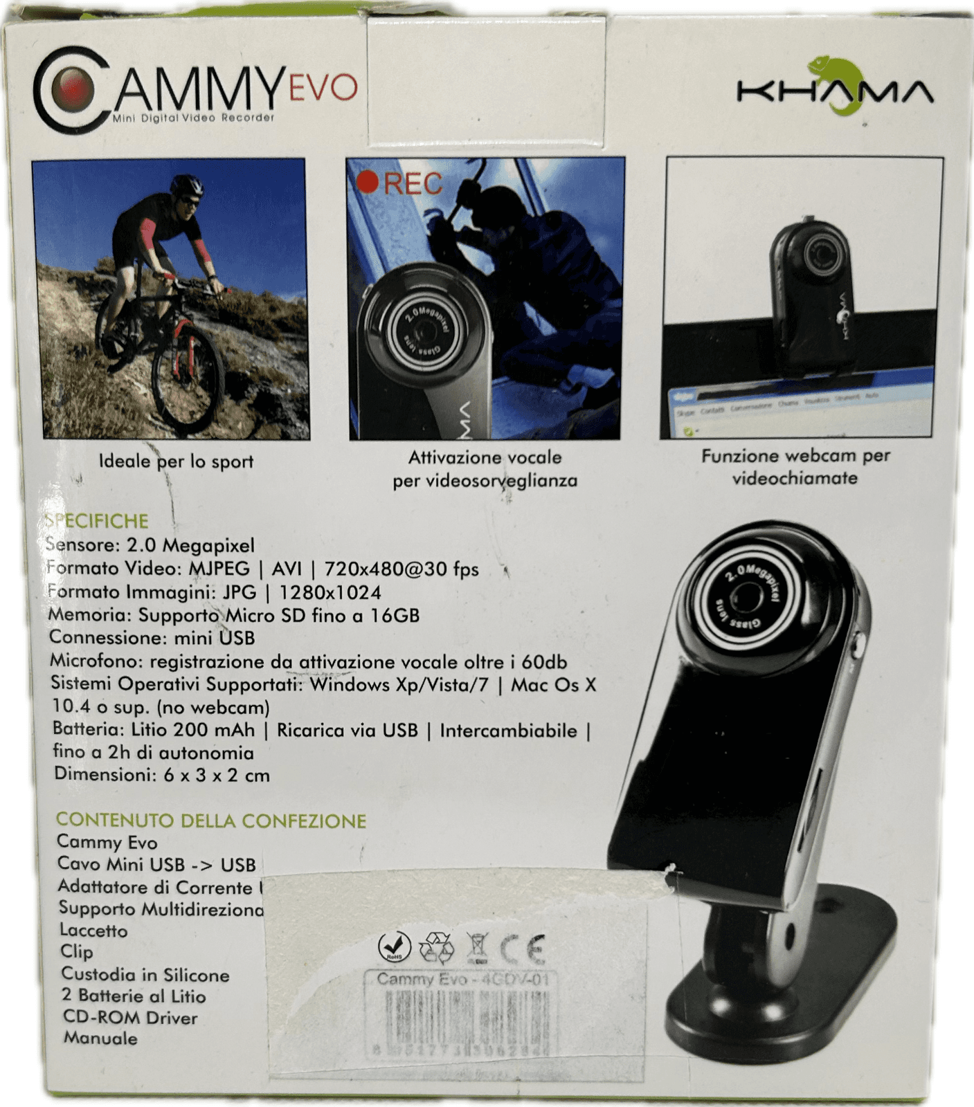 Stock da 18 Videocamere digitali registratore compatto trasportabile webcam in Videocamere CL Store - Battipaglia, commercioVirtuoso.it