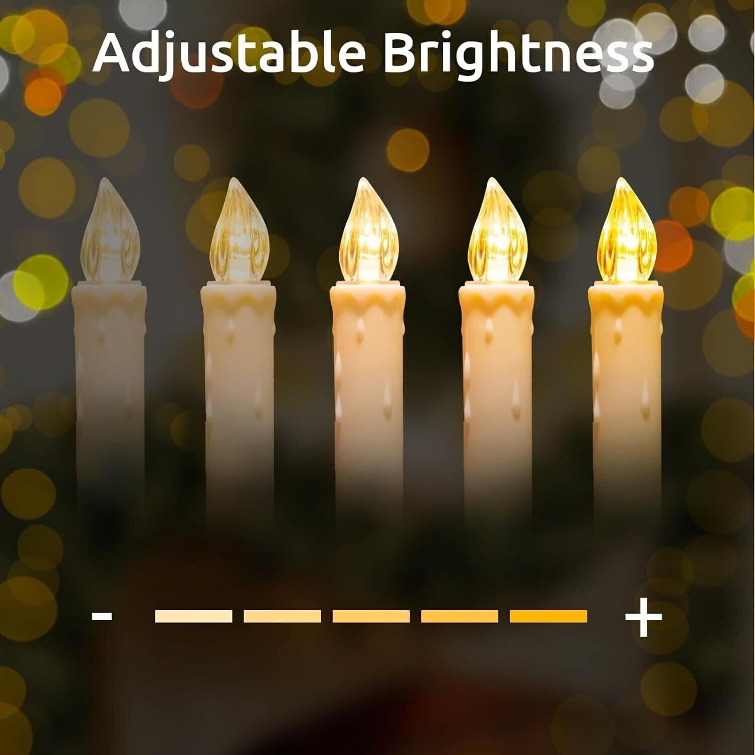 Candele con telecomando, batterie AA e clip impermeabile per feste (30 luci) in Candele LED CL Store - Battipaglia, commercioVirtuoso.it