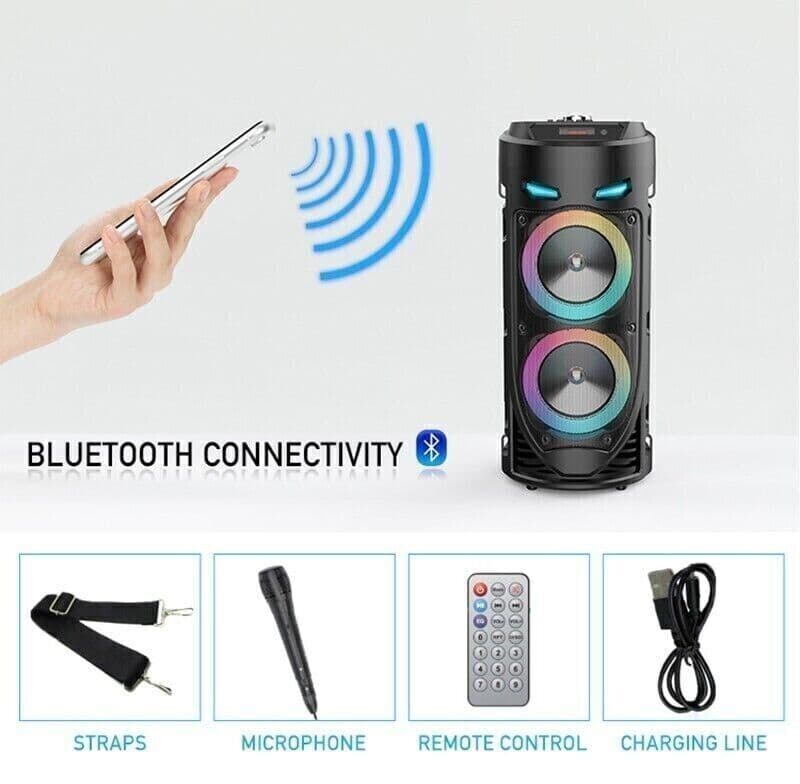 Diffusore portatile cassa bluetooth mp3 karaoke usb aux 10 watt 1500mah ZQS4239 in Monitor CL Store - Battipaglia, commercioVirtuoso.it