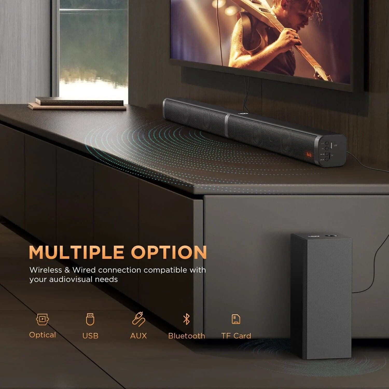 Bomaker Tapio V Soundbar Subwoofer 2.1 canali 100 W USB Bluetooth 5.0 nero- in Soundbar CL Store - Battipaglia, commercioVirtuoso.it