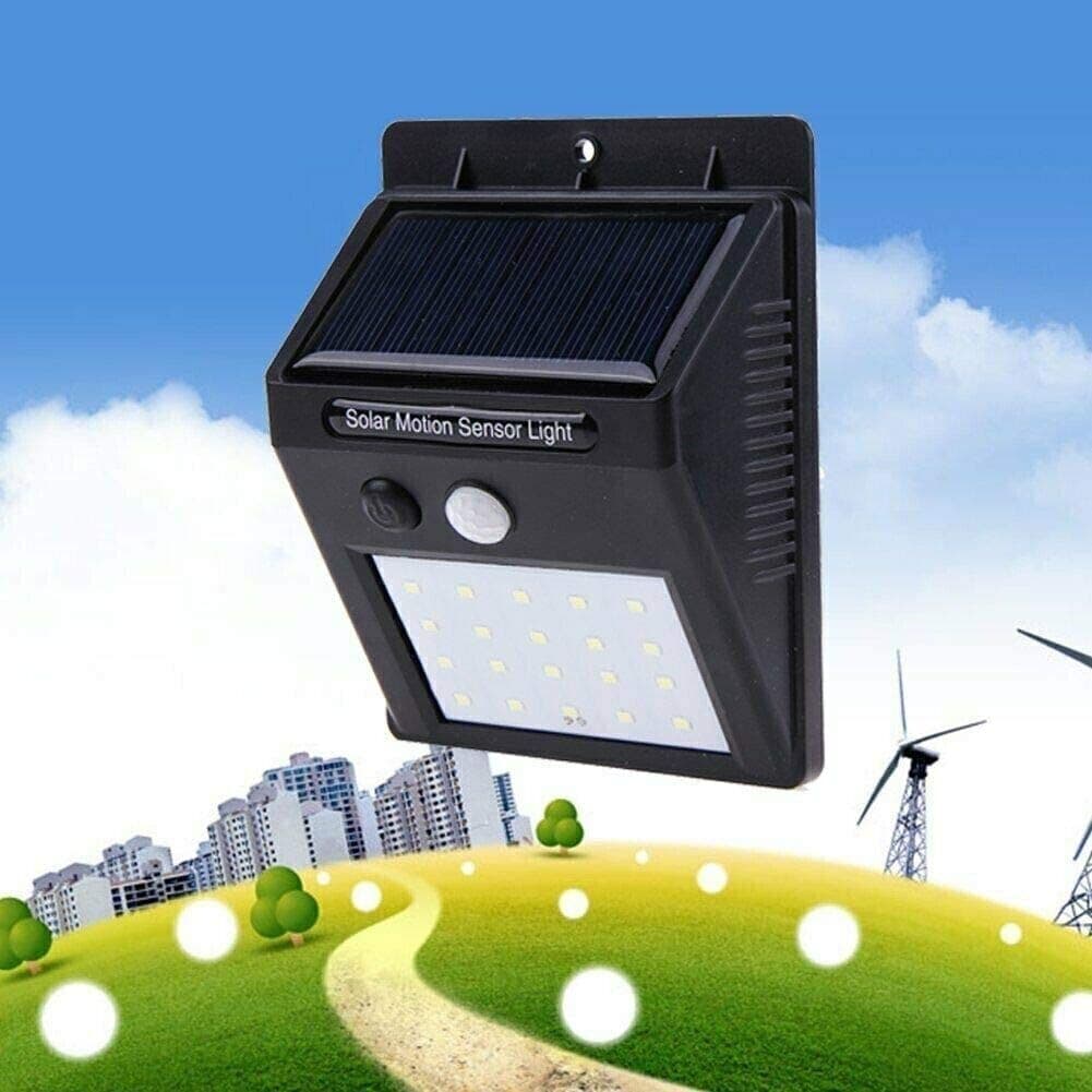 DRIWEI Faretto lampada solare 25 LED sensore movimento pannello solare faro in Lampade da parete CL Store - Battipaglia, commercioVirtuoso.it