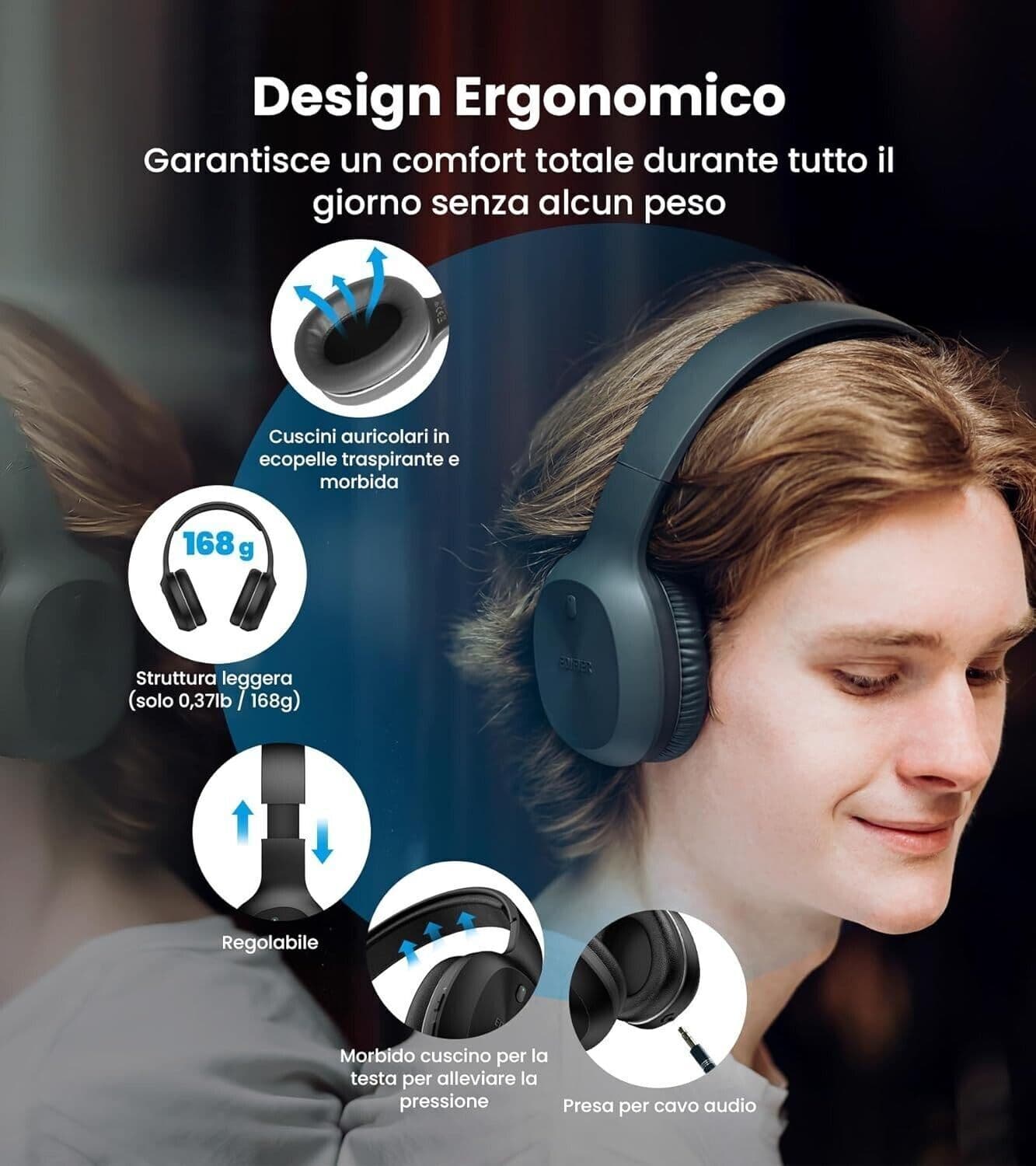 Edifier W600BT Cuffie Over-Ear Wireless, Bluetooth V5.1, Chiamate Crystal Clear, in Cuffie Over-Ear CL Store - Battipaglia, commercioVirtuoso.it