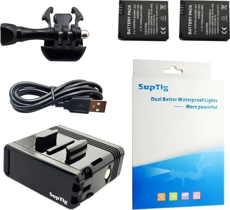 Suptig luce di riempimento a LED con doppia batteria, ad alta potenza in Torce video CL Store - Battipaglia, commercioVirtuoso.it