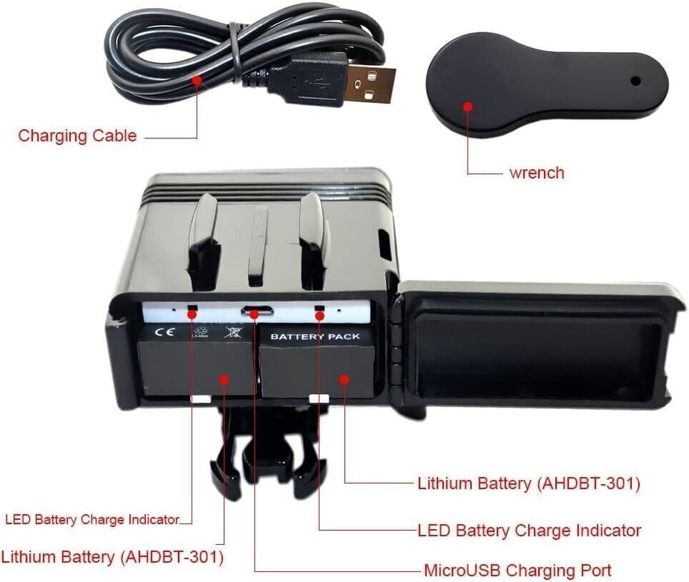 Suptig luce di riempimento a LED con doppia batteria, ad alta potenza in Torce video CL Store - Battipaglia, commercioVirtuoso.it