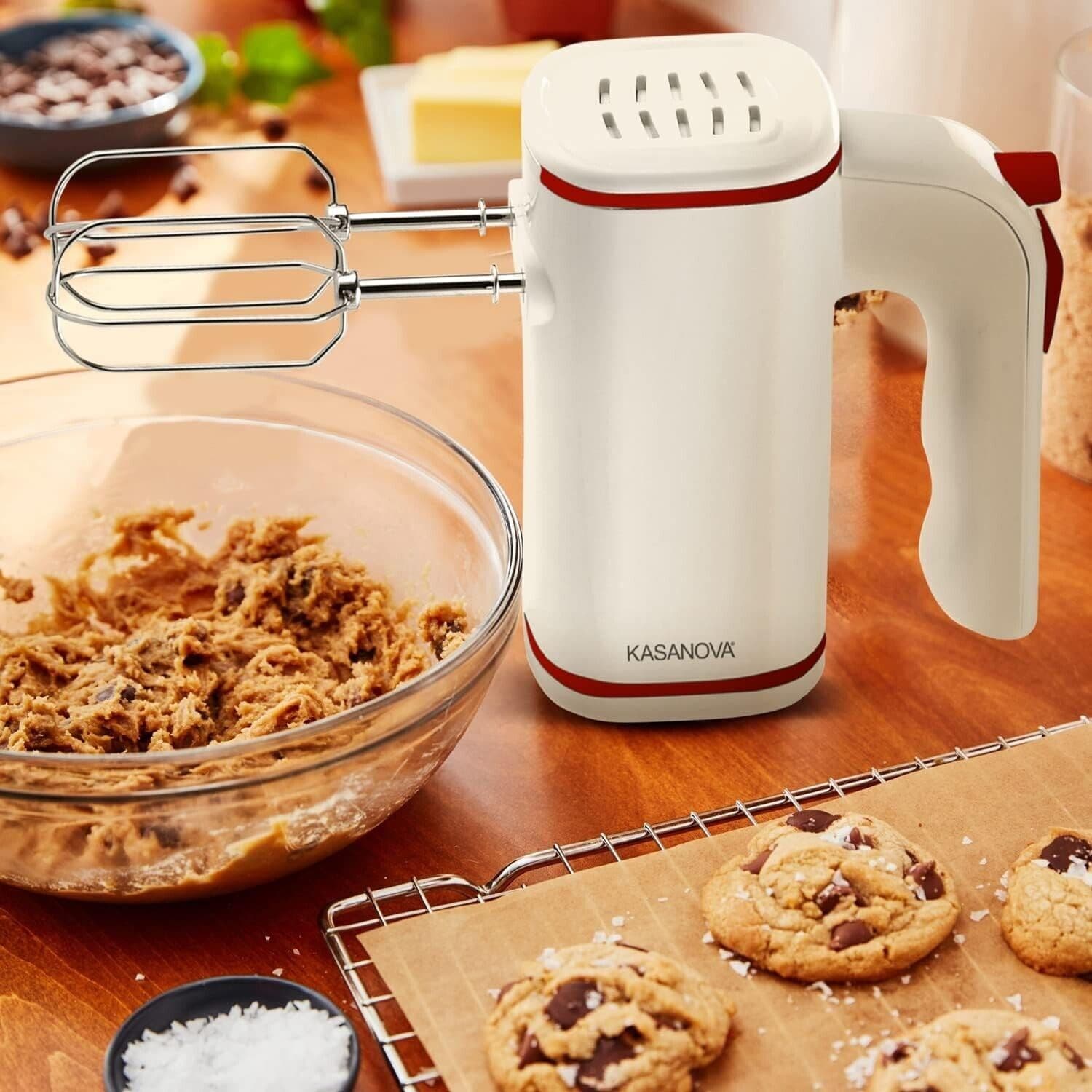 KASANOVA Sbattitore elettrico da 250 Watt ganci inox per impastare dolci in Sbattitori elettrici CL Store - Battipaglia, commercioVirtuoso.it