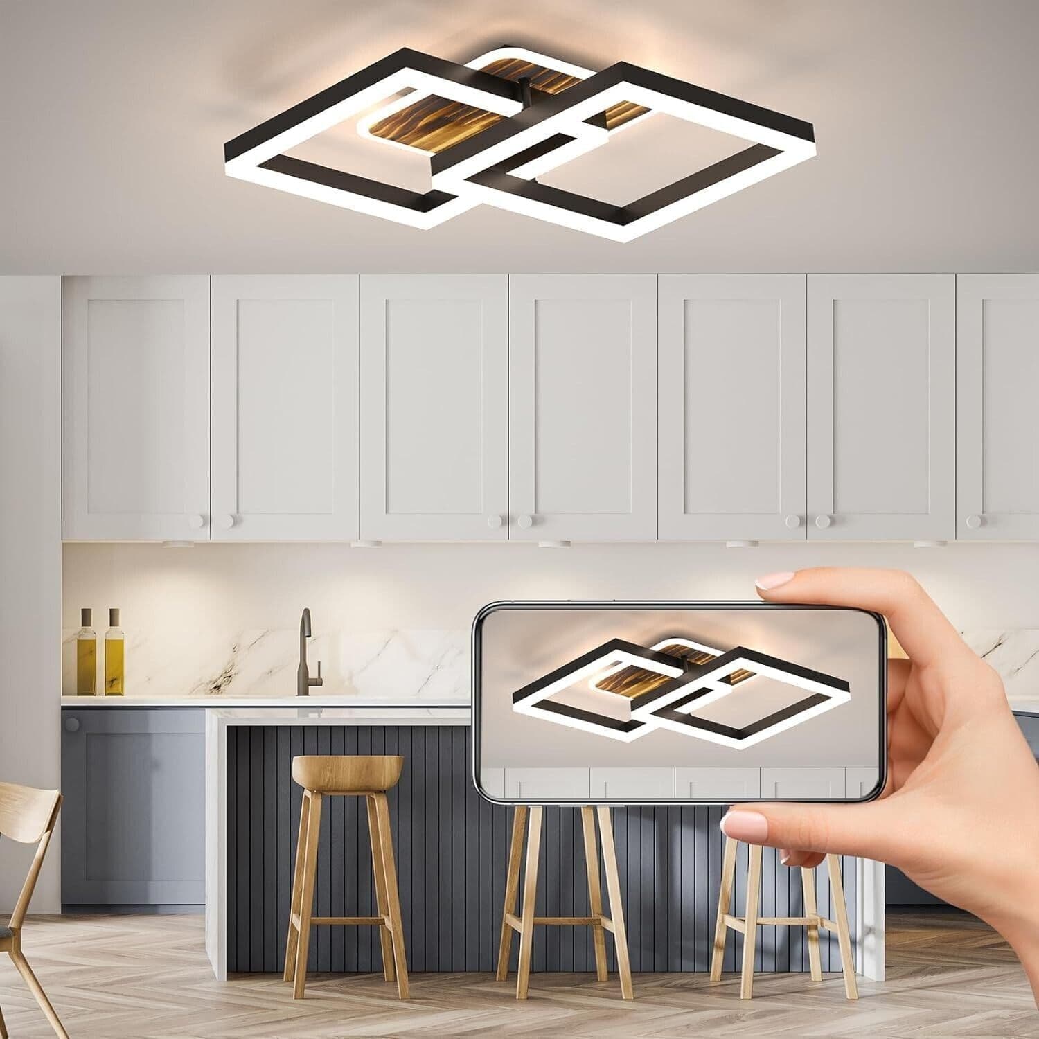 Anten plafoniera led soffitto Vintage plafoniera salotto Dimmerabile 40W 3600LM in Plafoniere CL Store - Battipaglia, commercioVirtuoso.it