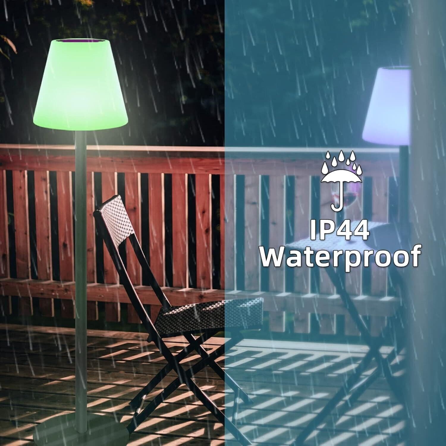 Lampada da terra solare per esterni e interni con sensore di luce RGB - IP65 in Luci di sicurezza CL Store - Battipaglia, commercioVirtuoso.it