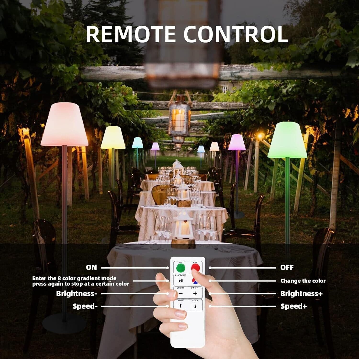 Lampada da terra solare per esterni e interni con sensore di luce RGB - IP65 in Luci di sicurezza CL Store - Battipaglia, commercioVirtuoso.it