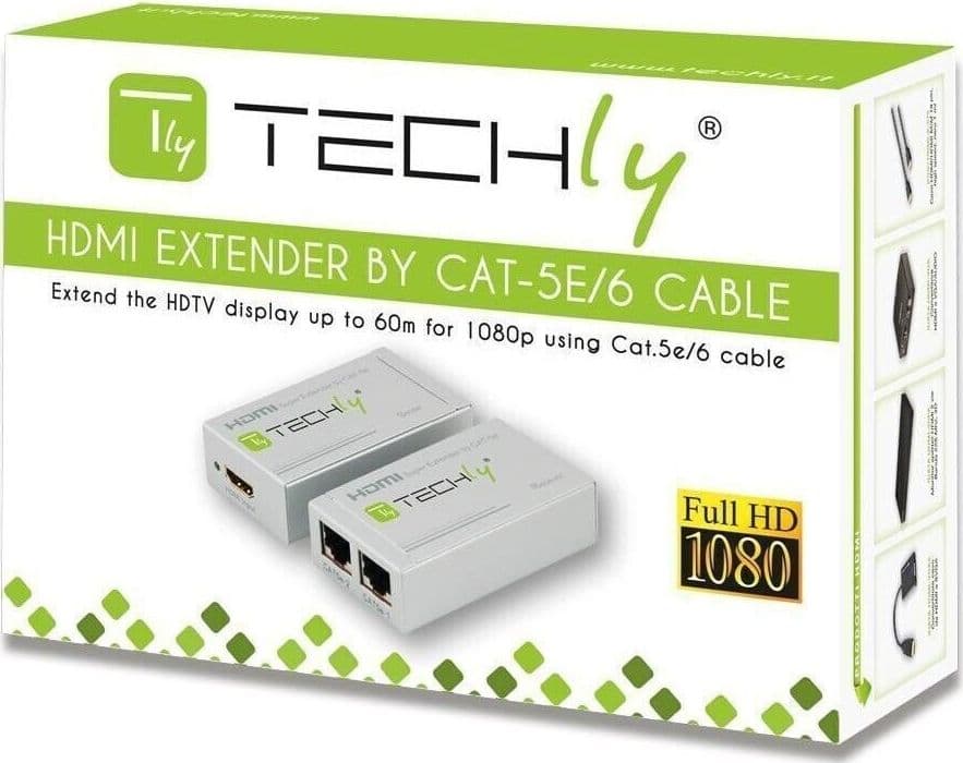 TECHLY Amplificatore HDMI su cavo CAT5/6 100 m in Cavi HDMI CL Store - Battipaglia, commercioVirtuoso.it