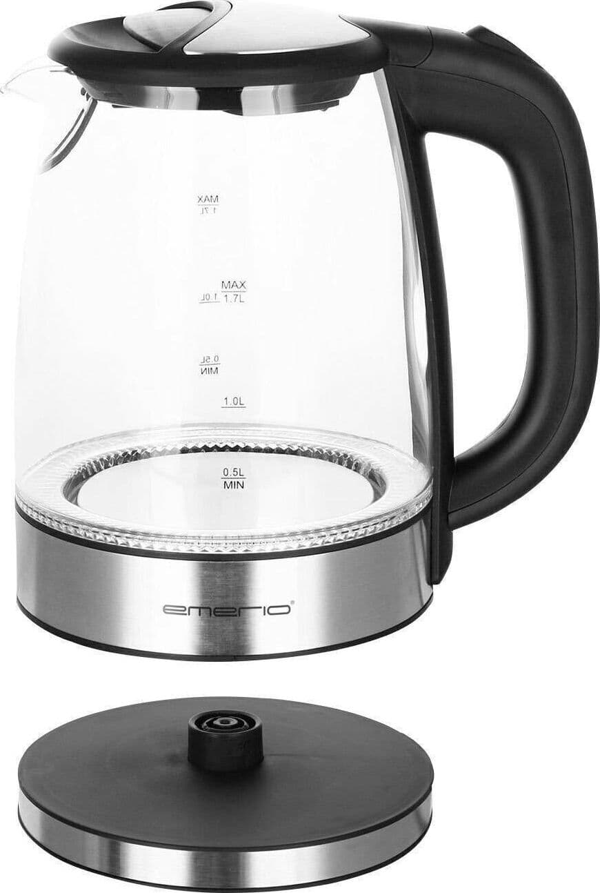 EMERIO Bollitore senza fili, senza BPA, in acciaio INOX, 2200 W, 230 V, Nero in Bollitori CL Store - Battipaglia, commercioVirtuoso.it
