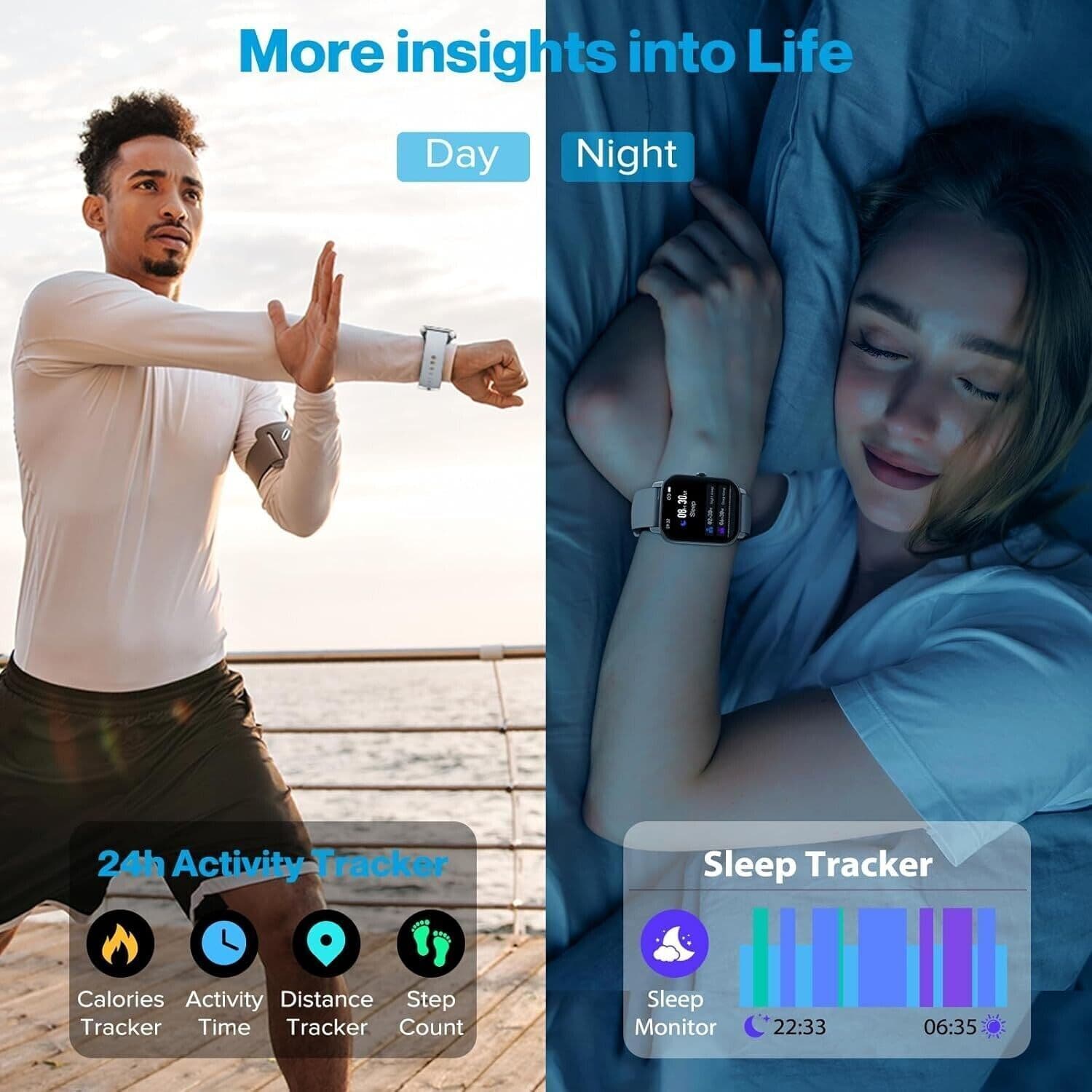Aptkdoe Smartwatch Uomo Donna 47mm HD Schermo Orologio con Contapassi Cardiofreq in Smartwatch CL Store - Battipaglia, commercioVirtuoso.it