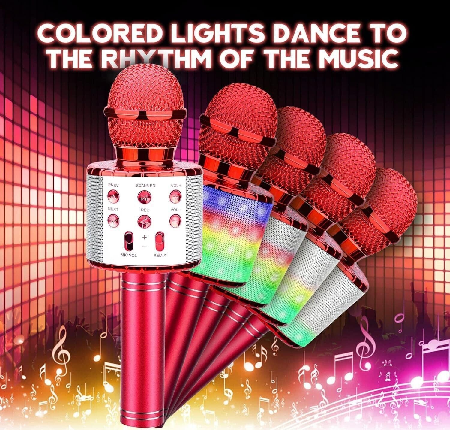 Microfono Karaoke Bluetooth, Microfono bambini, Microfoni Wireless LED Flash in Console Karaoke CL Store - Battipaglia, commercioVirtuoso.it