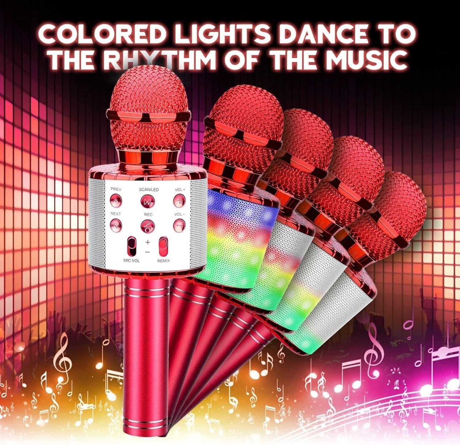 Microfono Karaoke Bluetooth, Microfono bambini, Microfoni Wireless LED Flash in Console Karaoke CL Store - Battipaglia, commercioVirtuoso.it
