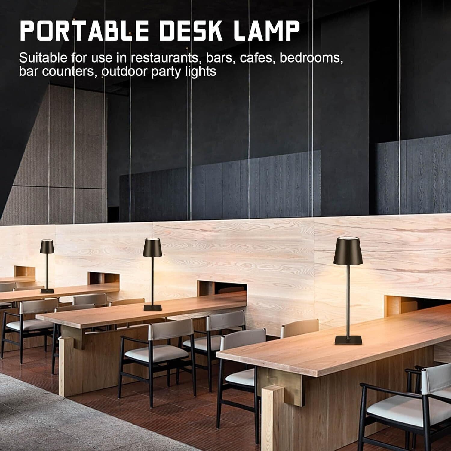 Lampada da tavolo senza fili, lampada da tavolo a LED portatile, lampada in Lampade da tavolo e abat-jour CL Store - Battipaglia, commercioVirtuoso.it