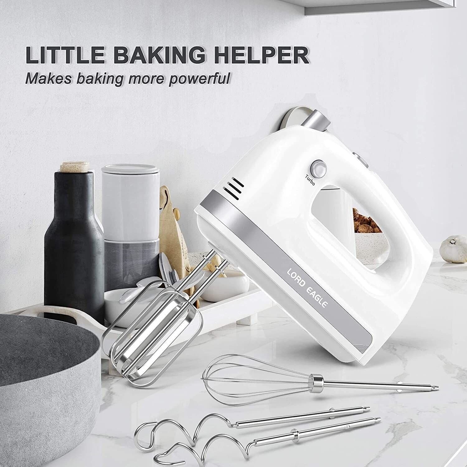 Frullatore a mano, 300 W, frullatore elettrico per preparare torte, crema per uo in Frullatori ad immersione e minipimer CL Store - Battipaglia, commercioVirtuoso.it