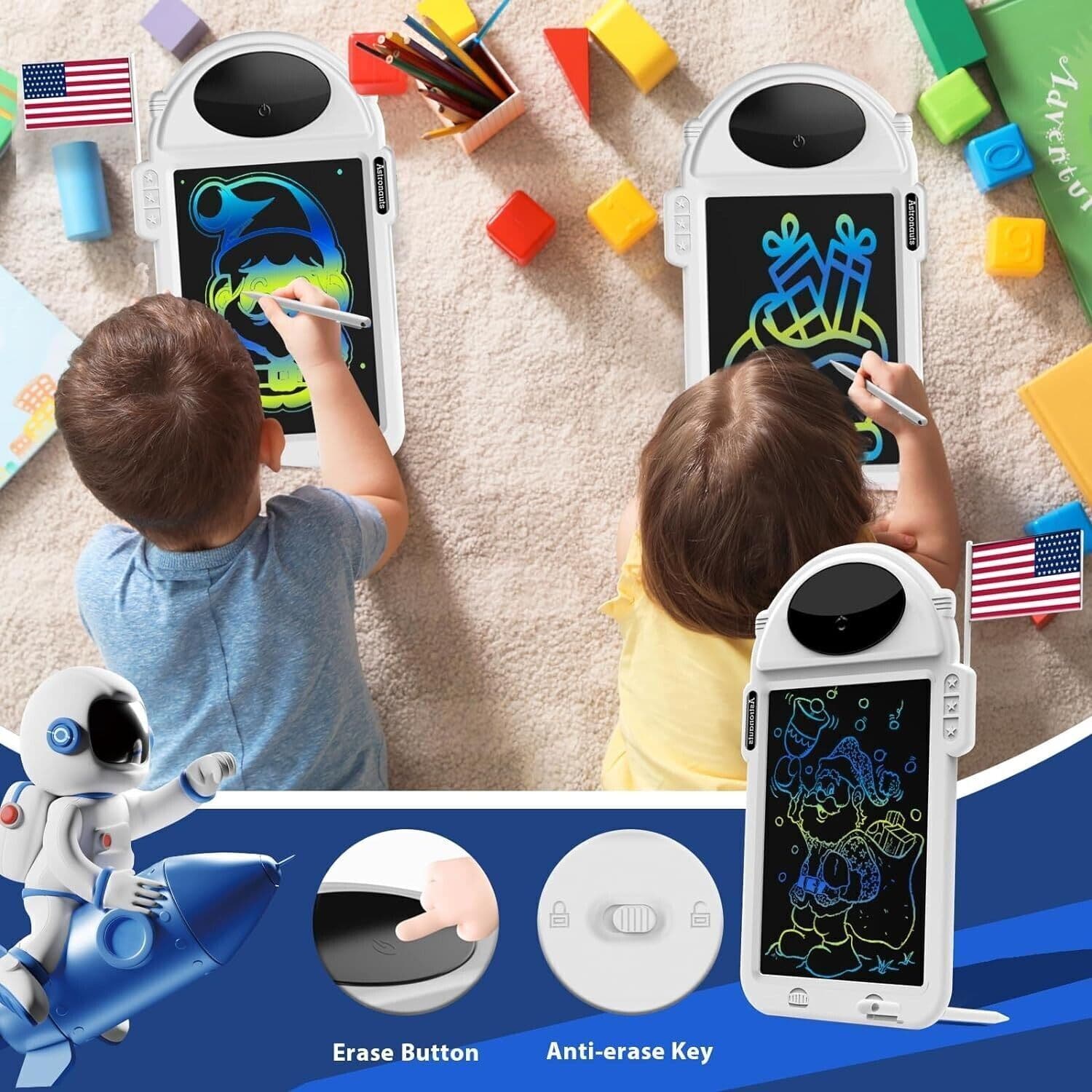 Tavoletta LCD per Scrittura Bambini, Lavagna per Scarabocchio Cancellabile da 8 in  CL Store - Battipaglia, commercioVirtuoso.it