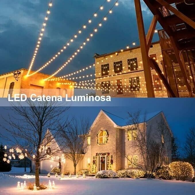 Catena Luminosa, Luci Stringa 10m e Cavo Prolunga 3m Lampadina Illuminazione in Catene luminose CL Store - Battipaglia, commercioVirtuoso.it