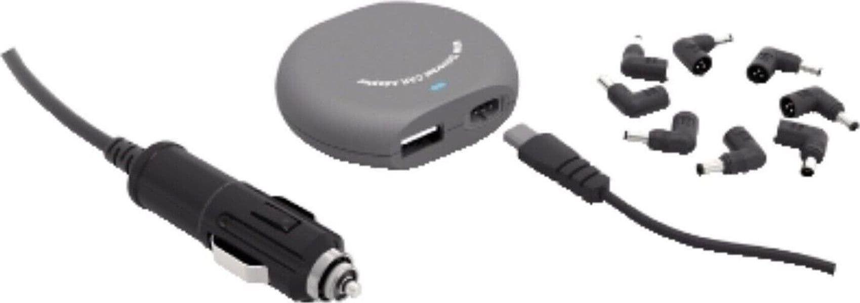 Alimentatore universale automatico da auto per notebook a tensione variabile 90W