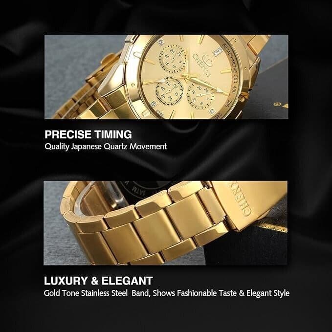Orologio da uomo Chenxi in acciaio inossidabile tono oro, quarzo giapponese in Orologi da polso CL Store - Battipaglia, commercioVirtuoso.it