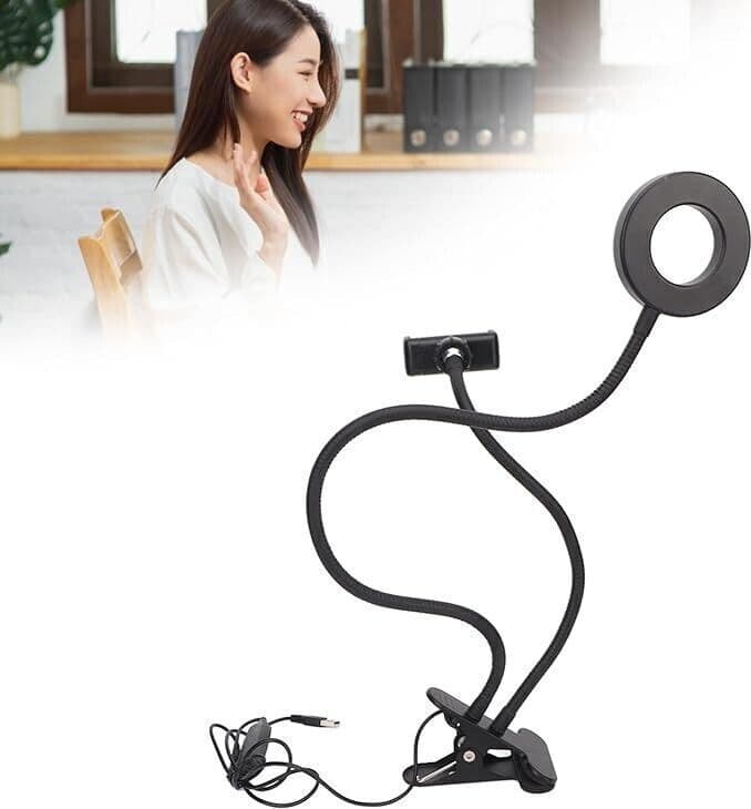 Selfie Ring Light con Supporto Cellulare per Live Streaming Vlog Fotografia Foto in Treppiedi CL Store - Battipaglia, commercioVirtuoso.it