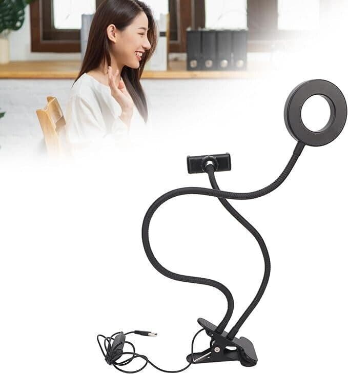 Selfie Ring Light con Supporto Cellulare per Live Streaming Vlog Fotografia Foto in Treppiedi CL Store - Battipaglia, commercioVirtuoso.it
