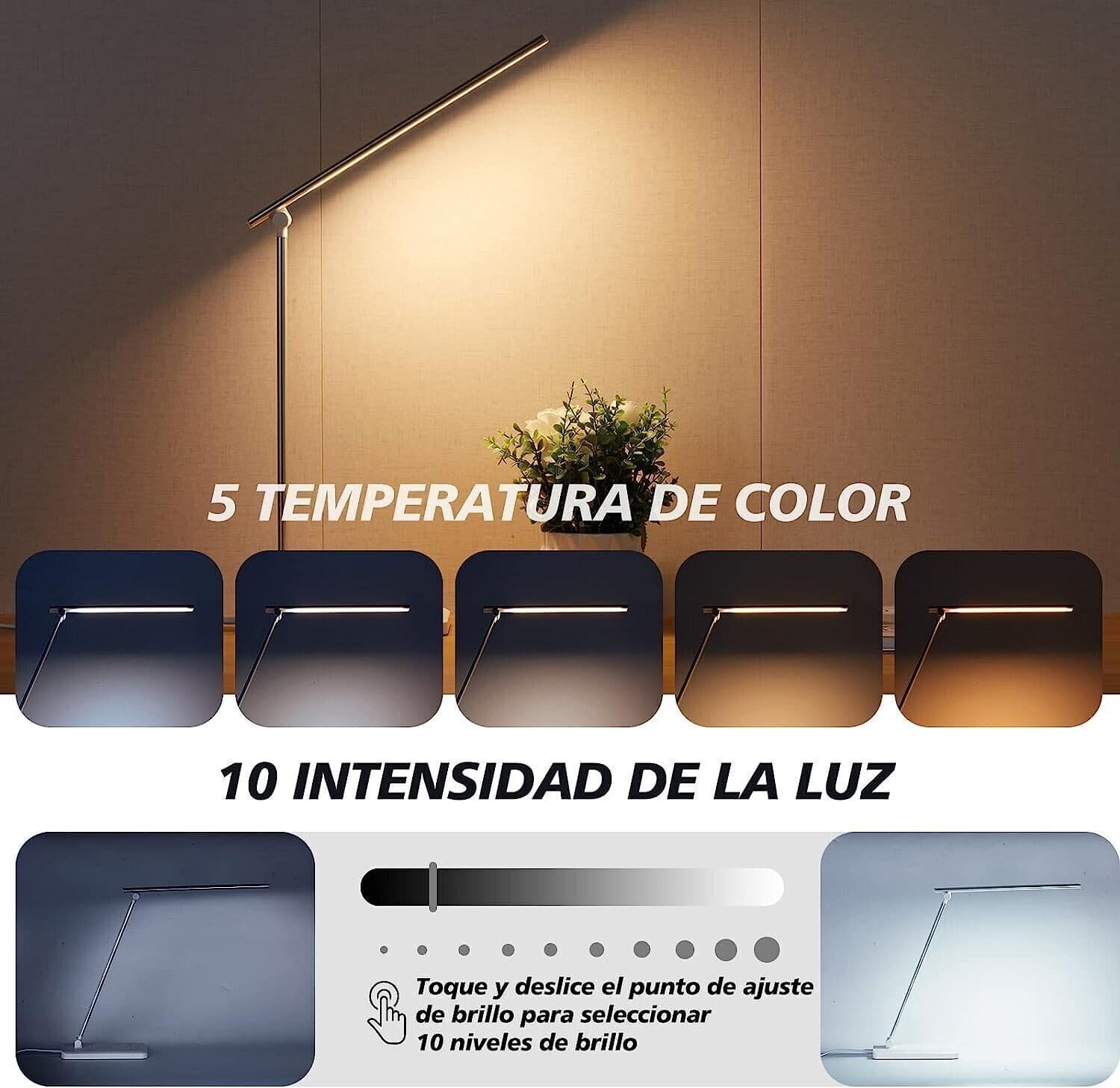 Lampada da Scrivania a LED con Ricarica Wireless e Porta di USB, Dimmerabile in Lampade da lavoro CL Store - Battipaglia, commercioVirtuoso.it