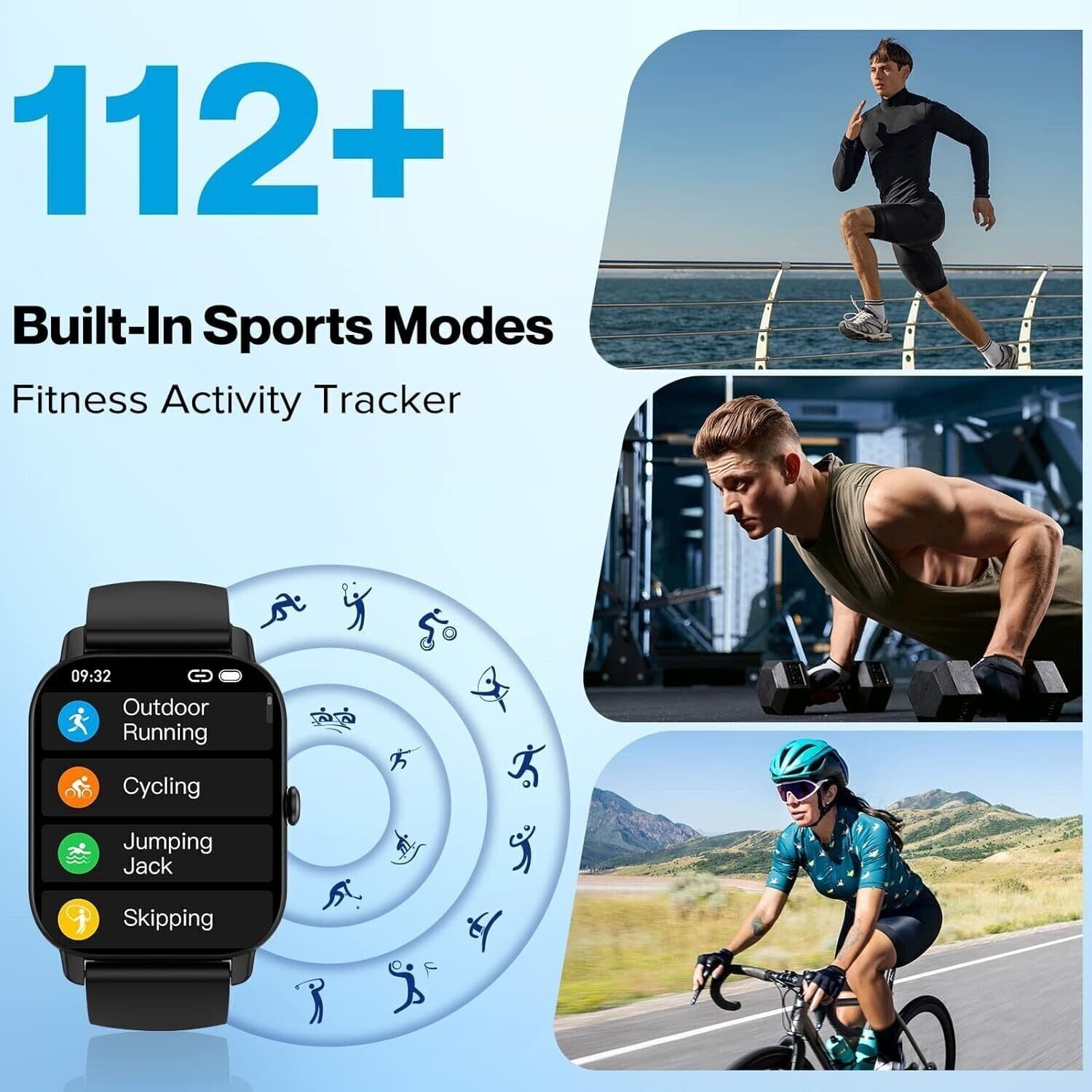 Aptkdoe Smartwatch Uomo Donna 47mm HD Schermo Tattile Orologio 112 Modalità Spor in Smartwatch CL Store - Battipaglia, commercioVirtuoso.it